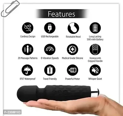 Rechargeable Cordless Handheld Wand Vibrate Machine-thumb0