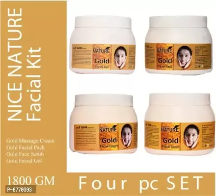 NICE NATURE Gold Facial Kit Parlour Pack  (4 x 450 g)