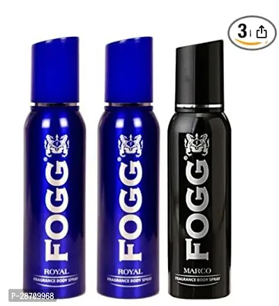 Fogg Men Royal 2 And Marco 1 Fresh Scent Deodorant Spray Pack Of 3