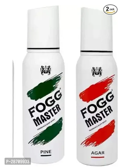 Fogg Master Agar,Pine, Fragrance Body Spray - For Men Combo Deodorant Spray - For Men And Women 240 Ml, Pack Of 2