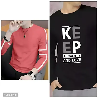 Reliable Polyester Tees For Men Pack Of 2