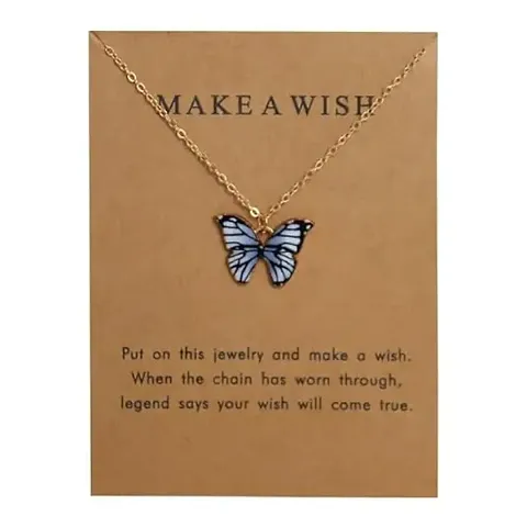 Latest DESIGNER BUTTERLY pendent LUCKY adjustable Chains for awesome women and girls