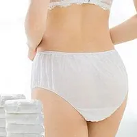 D-Core Panties for Women Spa, Maternity, Periods, Body Massage,Non Transparent Double Layered Women's Travelling Briefs Use and Throw Panties for Girls Ladies Non Woven Pantys Packs 10 @ (10 Pices)-thumb2