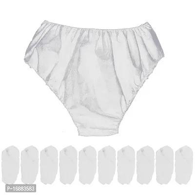 Women's Disposable Underwear for Travel Hospital Stays Non Woven Panties  White
