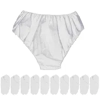 D-Core Panties for Women Spa, Maternity, Periods, Body Massage,Non Transparent Double Layered Women's Travelling Briefs Use and Throw Panties for Girls Ladies Non Woven Pantys Packs 10 @ (10 Pices)-thumb4