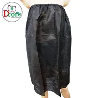 Hygiene Facial Care Parlour Body Massage Beauty Salon Spa Elastic Gown 35 GSM Wax Cutting Apron Sheet Non Woven Disposable Waxing Black For Men and Women-thumb2