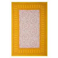 Monik Handicrafts Comfort Rajasthani Jaipuri Traditional Sanganeri Print 144 TC Cotton Single Size Bedsheet with 1 Pillow Cover - Single_Bedsheet-thumb1