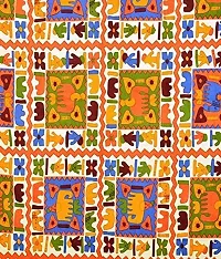 Monik Handicrafts Cotton 144 TC Bedsheet (Orange_King)-thumb1