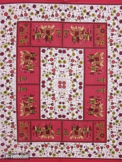 Monik Handicrafts Cotton 144 TC Bedsheet (Multicolour_Standard)-thumb5