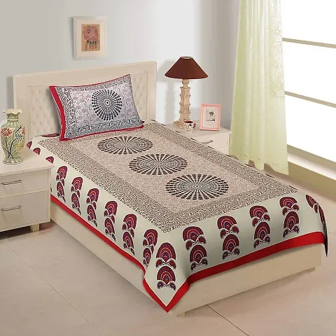 Printed Cotton Single Bedsheets