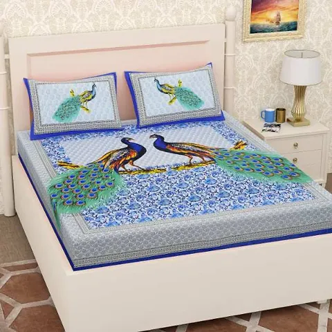 Printed Cotton Double Bedsheets