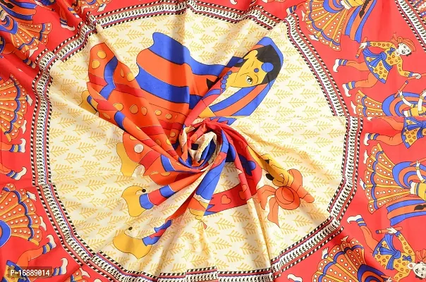 Monik Handicrafts Comfort Rajasthani Jaipuri Traditional Sanganeri Print 144 TC Cotton Single Size Bedsheet with 1 Pillow Cover-thumb2