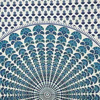 Monik Handicrafts Comfort Rajasthani Jaipuri Traditional Sanganeri Print 144 TC 100% Cotton Single Bedsheet with 1 Pillow Covers-thumb2