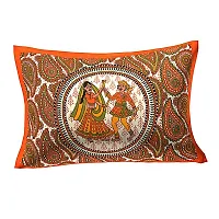 Monik Handicrafts?100% Cotton Rajasthani Jaipuri Traditional Single Bed Sheet with One Pillow Cover-thumb2