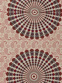 Monik Handicrafts Comfort Rajasthani Jaipuri Traditional Sanganeri Print 144 TC 100% Cotton Single Bedsheet with 1 Pillow Covers-thumb1