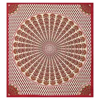 Monik Handicrafts Floral Rajasthani Jaipuri Traditional Cotton Double Bedsheet with 2 Pillow Covers-thumb2