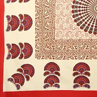 Monik Handicrafts Comfort Rajasthani Jaipuri Traditional Sanganeri Print 144 TC 100% Cotton Single Bedsheet with 1 Pillow Covers-thumb2