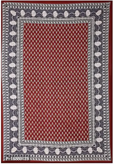 Monik Handicrafts 100% Cotton Comfort Rajasthani Jaipuri Traditional Bedsheet-thumb2