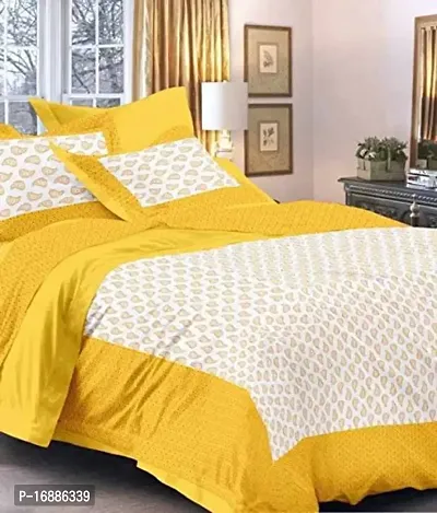 JAIPUR PRINTS bedsheets with 2 Pillow Cover