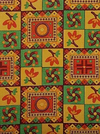 Monik Handicrafts 144 TC Cotton Comfort Rajasthani Jaipuri Traditional Sanganeri Printed Single Bedsheet with Pillow Cover (Orange)-thumb1