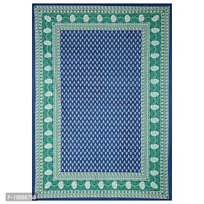 Monik Handicrafts 100% Cotton Comfort Rajasthani Jaipuri Traditional Bedsheet-thumb2