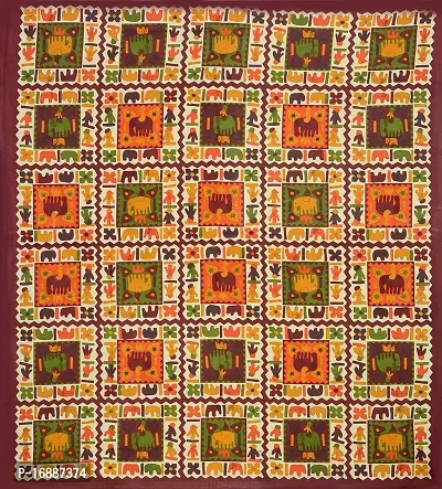 Monik Handicrafts Cotton 144 TC Bedsheet (Multicolour_King)-thumb5