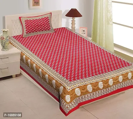 Monik Handicrafts 100% Cotton Comfort Rajasthani Jaipuri Traditional Bedsheet-thumb0