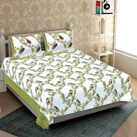 Cotton Printed Beautiful Double Bedsheets