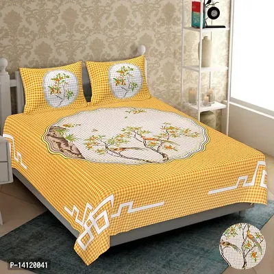 Fancy Cotton Printed Bedsheet with 2 Pillow Covers