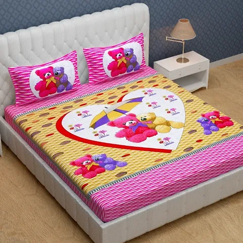Printed Cotton Queen Size Bedsheets