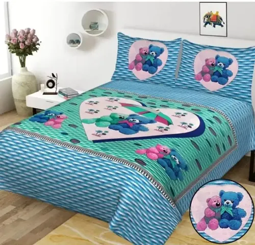 Printed Cotton Queen Size Bedsheets