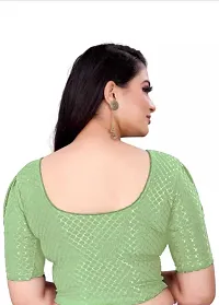 Stylish Green Cotton Blend Blouses For Women-thumb1