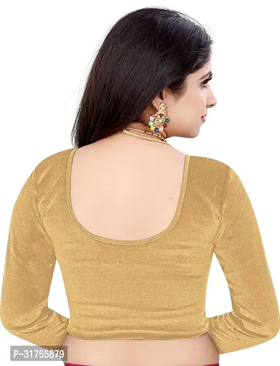 Stylish Beige Cotton Blend Blouses For Women-thumb2