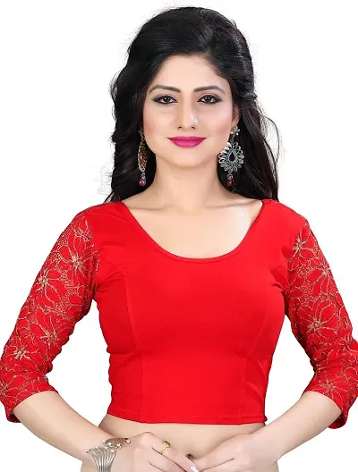 Glamorous Cotton Blend Stitched Blouses 