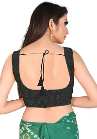 Stylish Black Art Silk Blouses For Women-thumb1