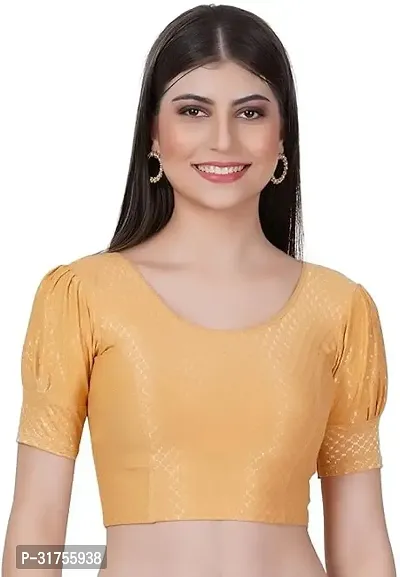 Stylish Beige Cotton Blend Blouses For Women