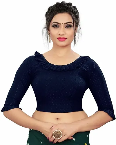 Elegant Cotton Lycra Blouses Blouses 