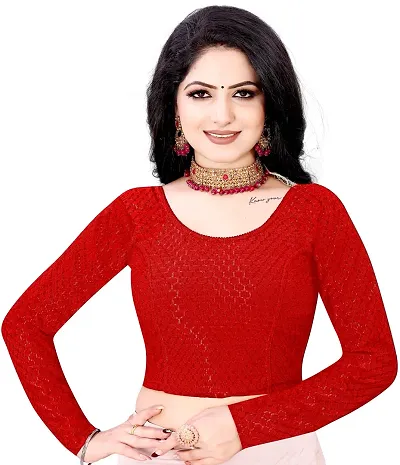 Classic Lycra Stretchable Blouse for Women