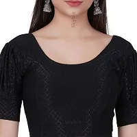 Stylish Black Cotton Blend Blouses For Women-thumb3