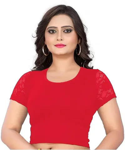 Elegant Cotton Blend Stitched Blouses 