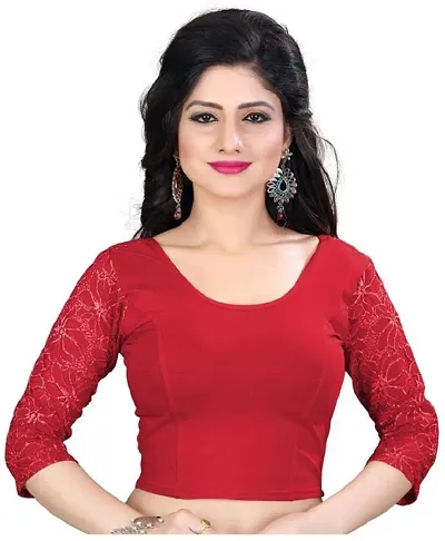 Glamorous Cotton Blend Stitched Blouses 