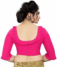 Stylish Pink Cotton Blend Blouses For Women-thumb1