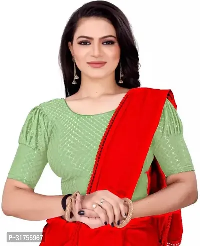 Stylish Green Cotton Blend Blouses For Women