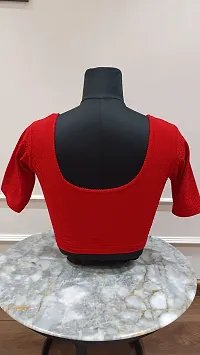 Stylish Red Cotton Blend Blouses For Women-thumb1