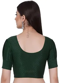 Stylish Green Cotton Blend Blouses For Women-thumb1