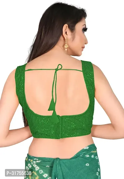 Stylish Green Art Silk Blouses For Women-thumb2