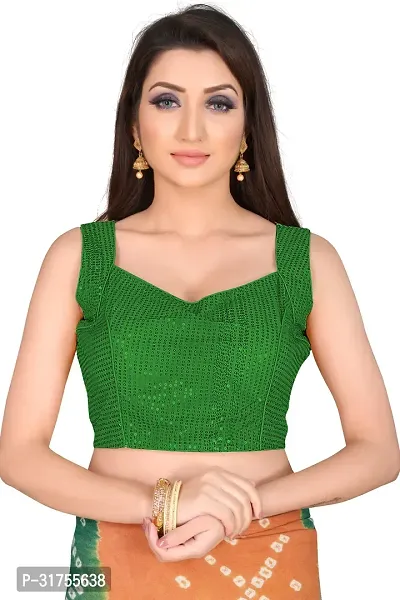 Stylish Green Art Silk Blouses For Women