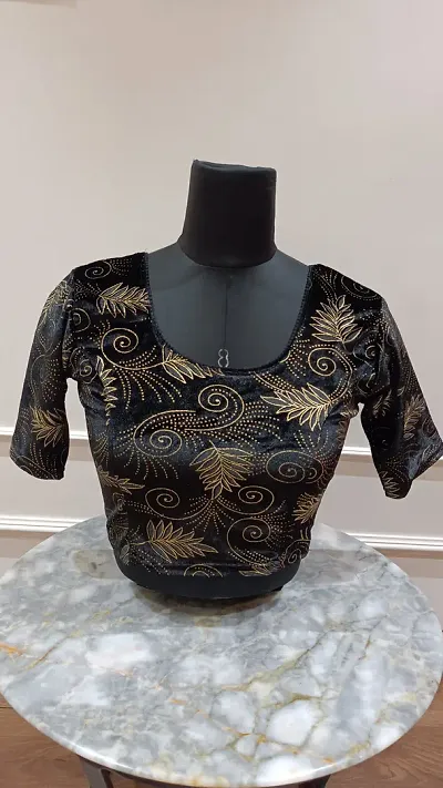 Alluring Velvet Stitched Blouses 