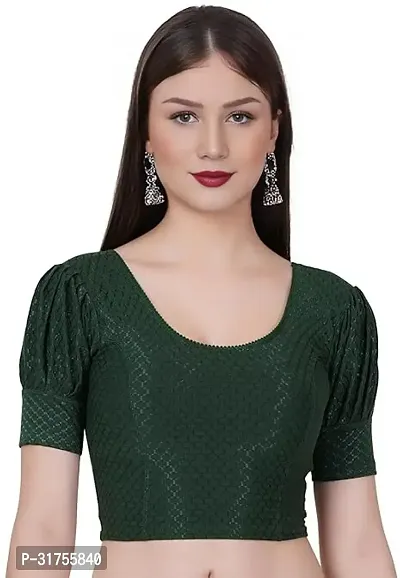 Stylish Green Cotton Blend Blouses For Women