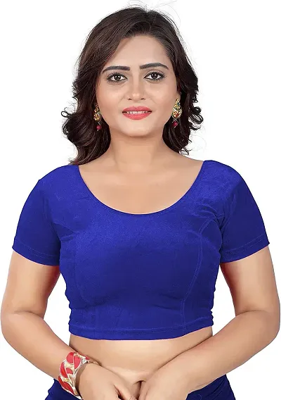 Velvet Solid Ethnic Stitched Blouses